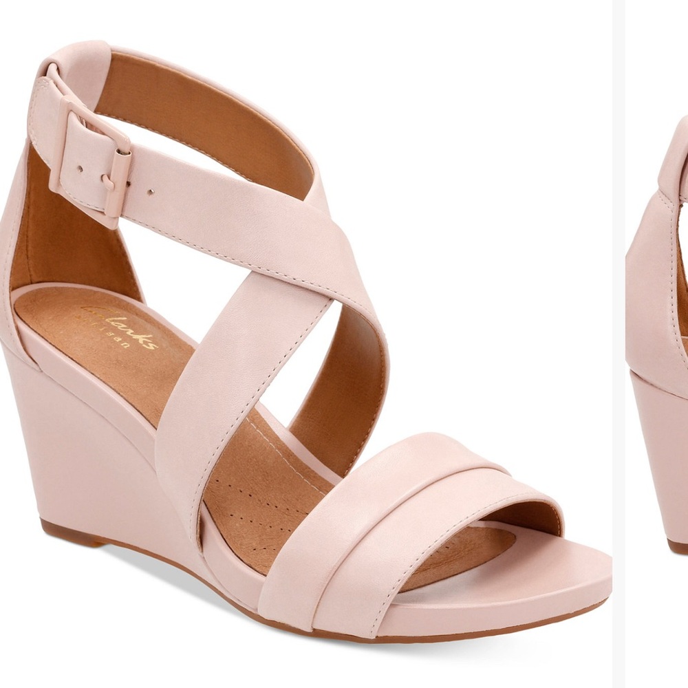 Clarks Women's Blush Wedge Sandals